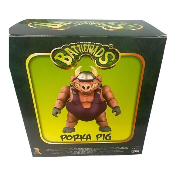 Battletoads Porka Pig 6” Action Figure Battletoads Premium DNA Brand New - Picture 3 of 5
